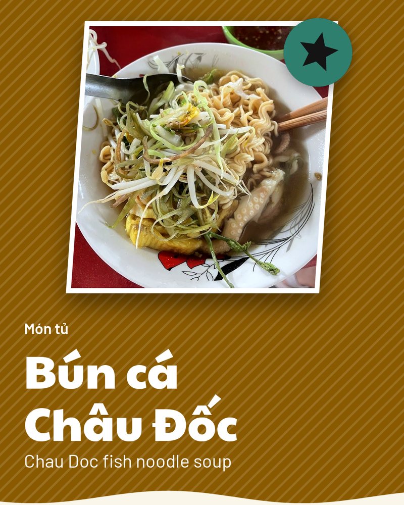 Món tủ: Bún cá Châu Đốc (Chau Doc fish noodle soup) · Bún cá Châu Đốc – Vân · Châu Đốc